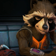 Nolan North does a fine job of voicing Rocket Raccoon in the series. He’s a good raccoon.